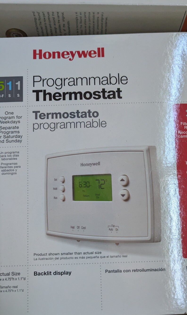 Honeywell Home White Programmable Thermostat - RTH2410B